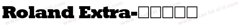 Roland Extra字体转换